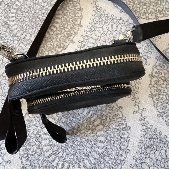 kate spade Black Compact Crossbody Phone Bag with Gold Logo - Picture 4 of 6